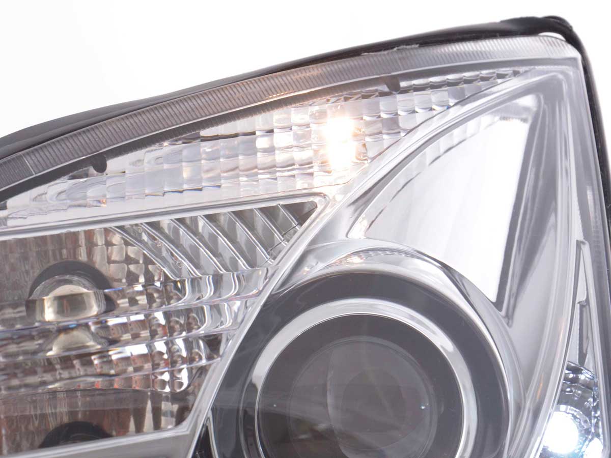Scheinwerfer Set Daylight LED Tagfahrlicht Opel Vectra C 2002-2005 chrom Scheinwerfer Set Daylight LED Tagfahrlicht Opel Vectra C 2002-2005 chrom